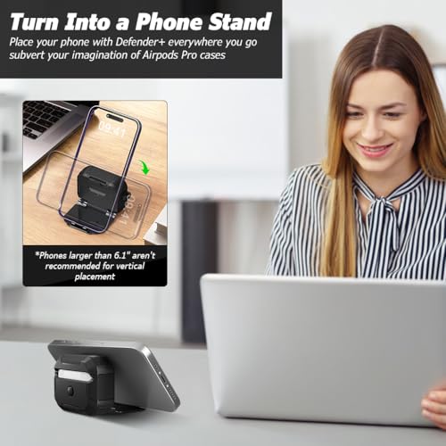 ZORBES® Protective Case for AirPods Pro 2nd Gen. Rugged Anti-Scratch TPU Charger Case Skin Cover with Anti-Open Locking Cover, Compatible with AirPods Pro 2nd Generation, with Carabiner ZORBES® Protective Case for AirPods Pro 2nd Gen. Rugged Anti-Scratch TPU Charger Case Skin Cover with Anti-Open Locking Cover, Compatible with AirPods Pro 2nd Generation, with Carabiner